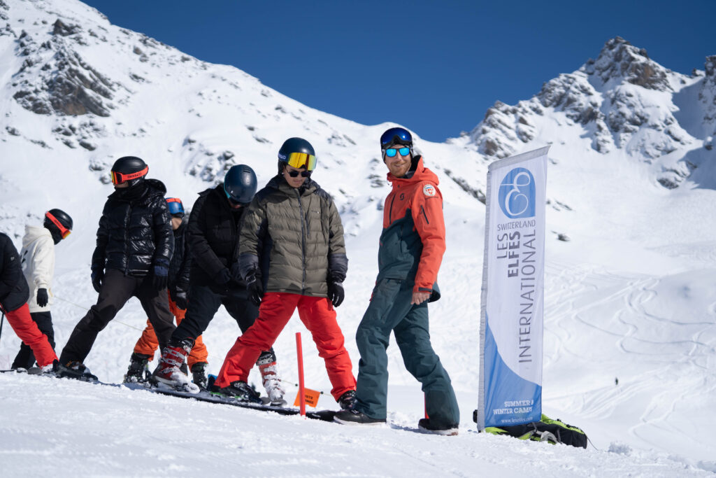 Group Skiing with an Instructor