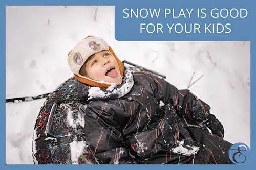 Brincar na neve faz bem aos seus filhos - capa