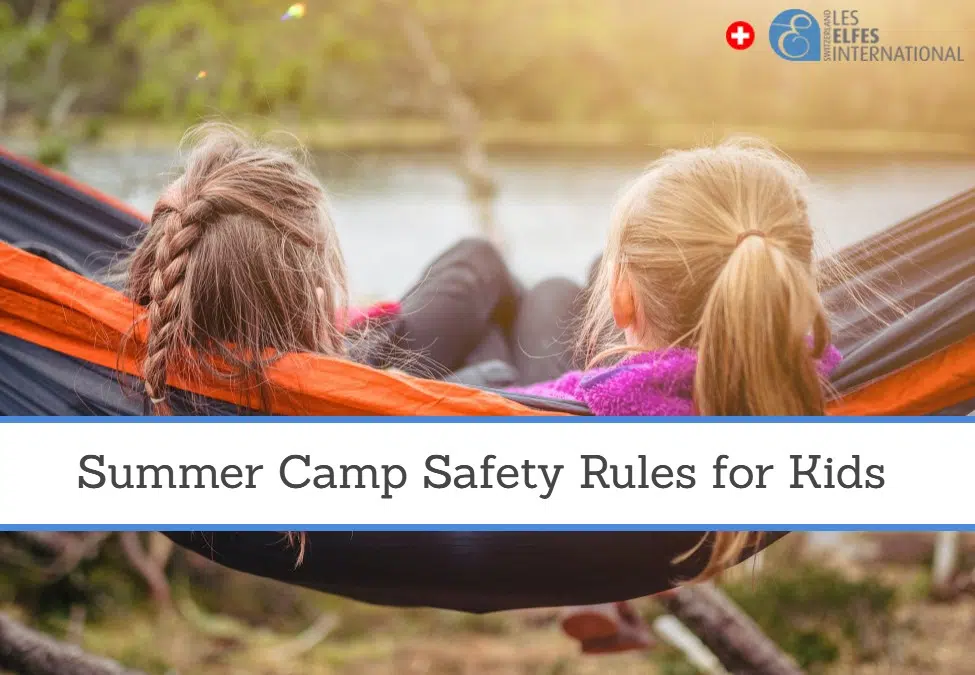 Regras de segurança do acampamento de verão para crianças