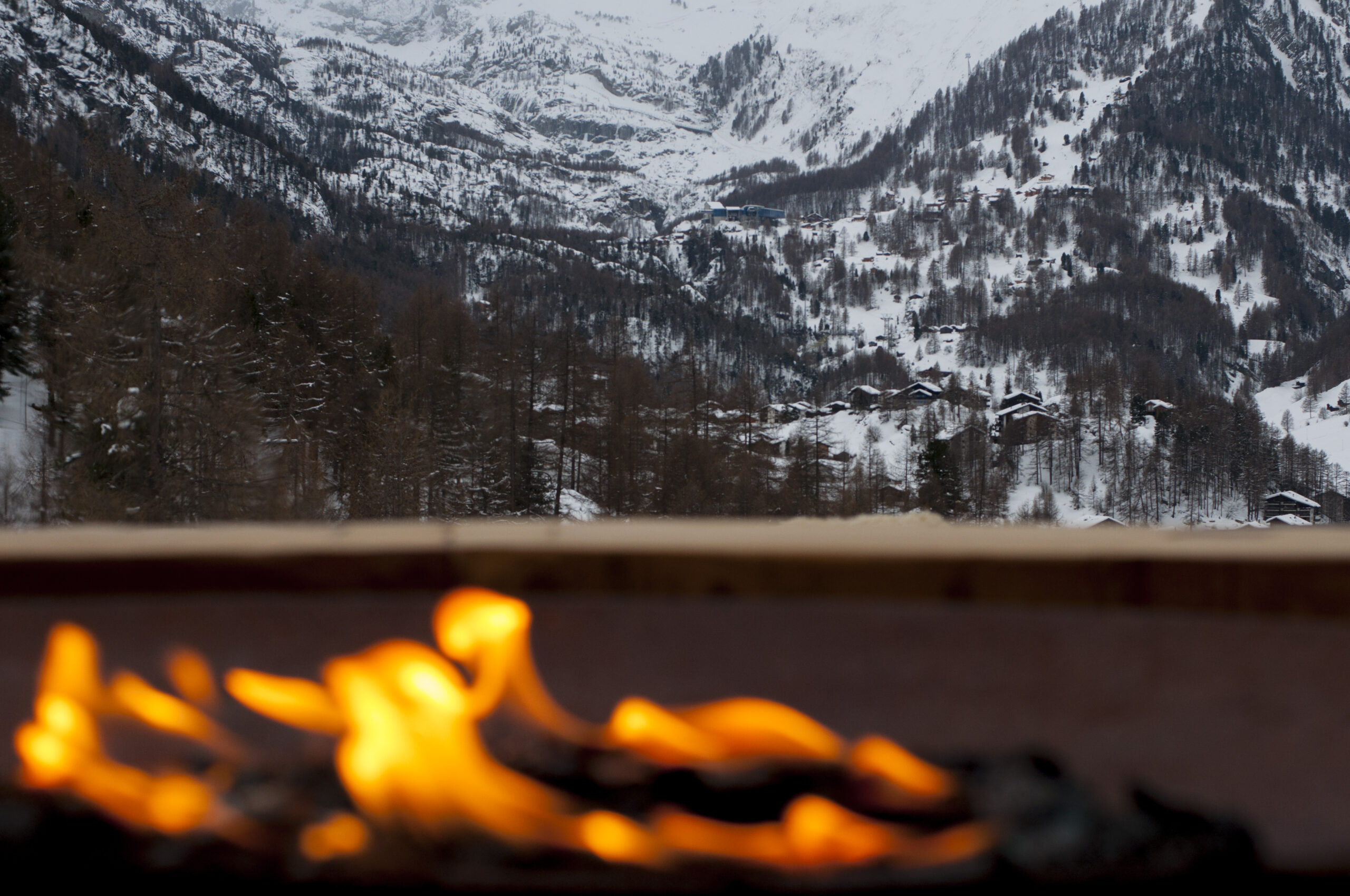 Zermatt View with Fireplace