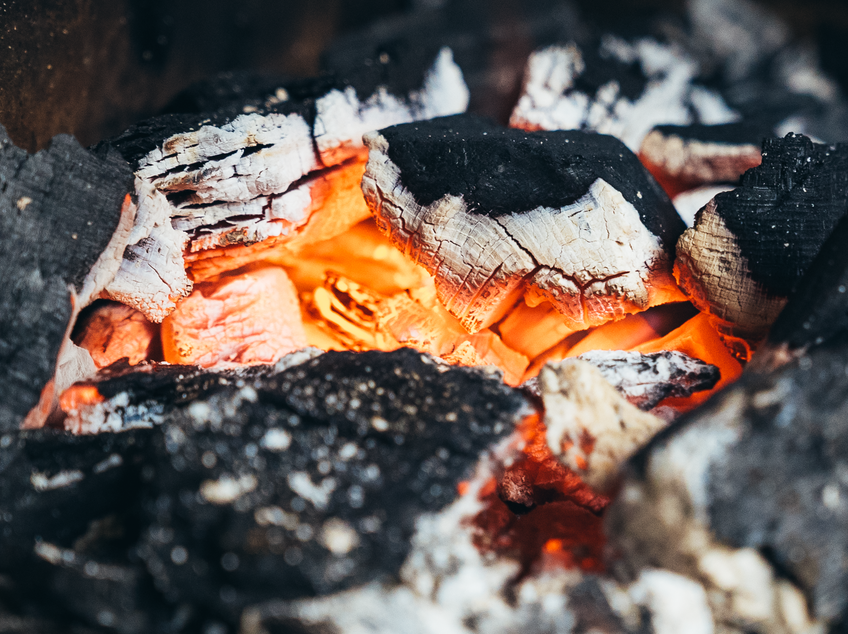 fire and barbecue at les elfes summer camp